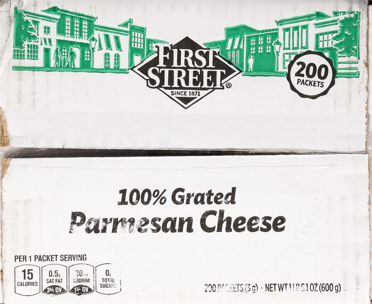 slide 5 of 14, First Street Single Serv Parmesan Cheese Packets - 200 ct, 200 ct
