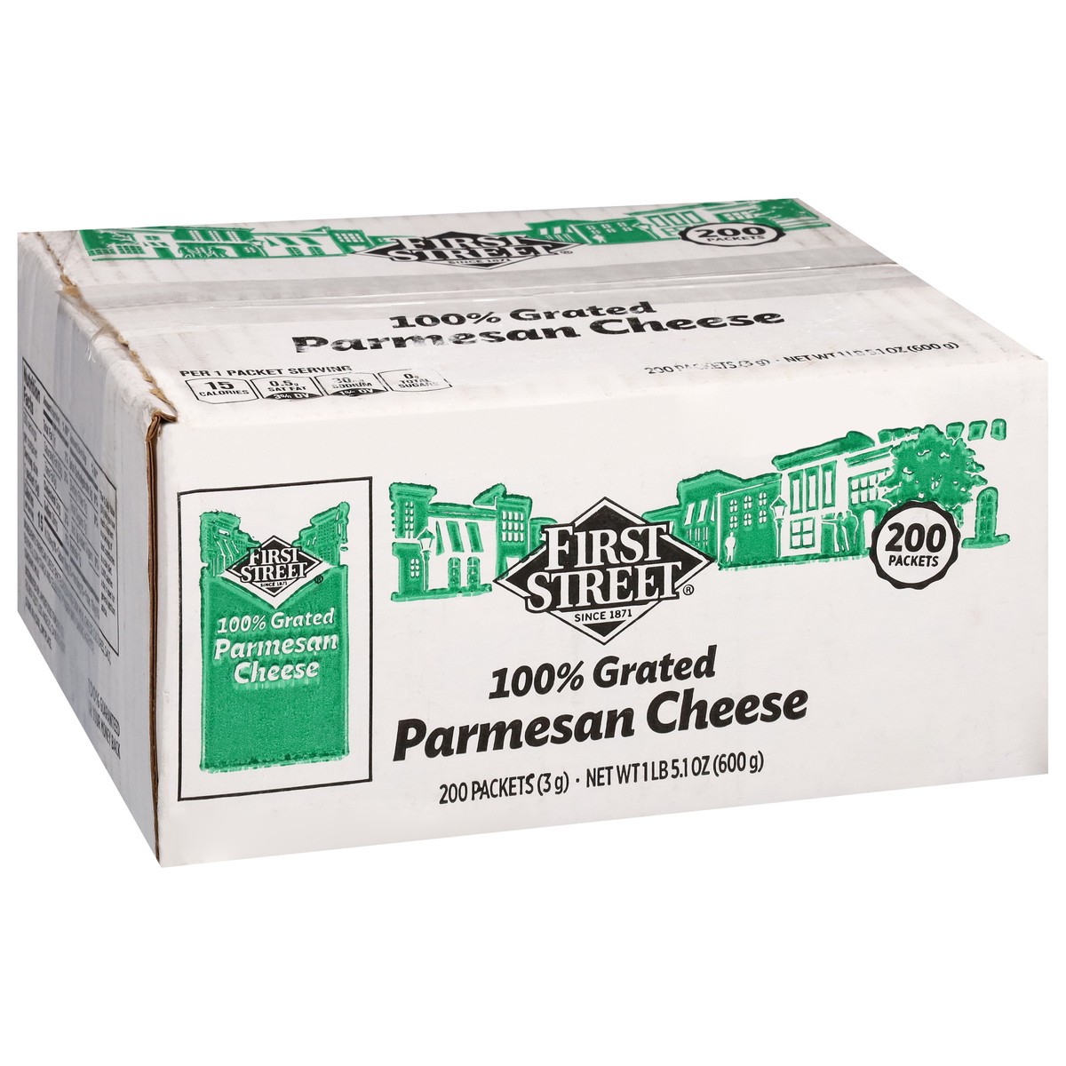 slide 11 of 14, First Street Single Serv Parmesan Cheese Packets - 200 ct, 200 ct