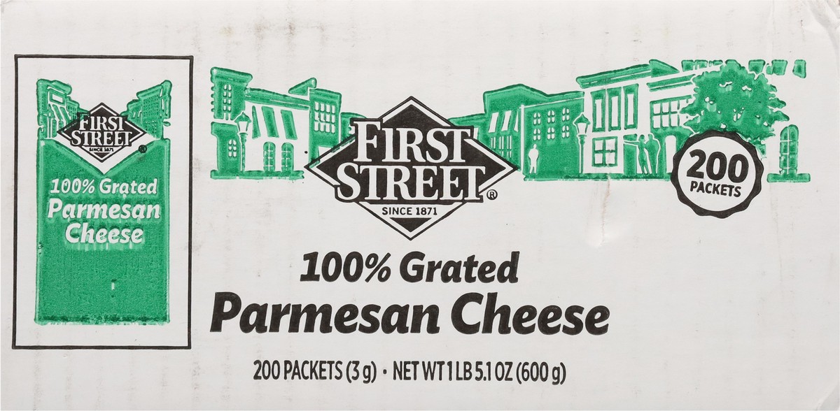 slide 13 of 14, First Street Single Serv Parmesan Cheese Packets - 200 ct, 200 ct