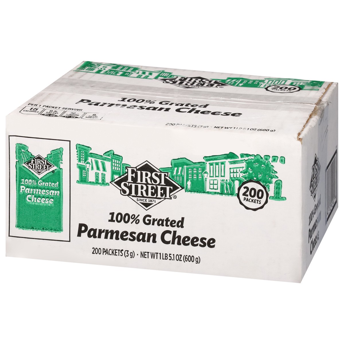 slide 10 of 14, First Street Single Serv Parmesan Cheese Packets - 200 ct, 200 ct