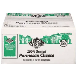 First Street Single Serv Parmesan Cheese Packets - 200 ct