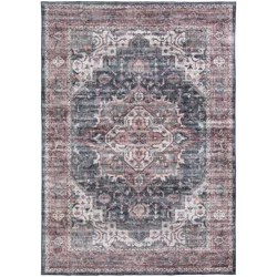 Rugease Velveteen Adrianna Medallion 5'x7' Washable Area Rug