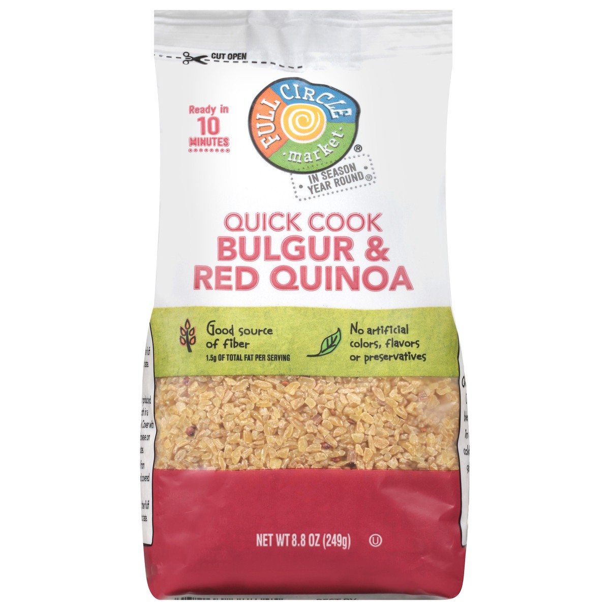 slide 11 of 14, Full Circle Market Quick Cook Bulgur & Red Quinoa 8.8 oz, 8.8 oz