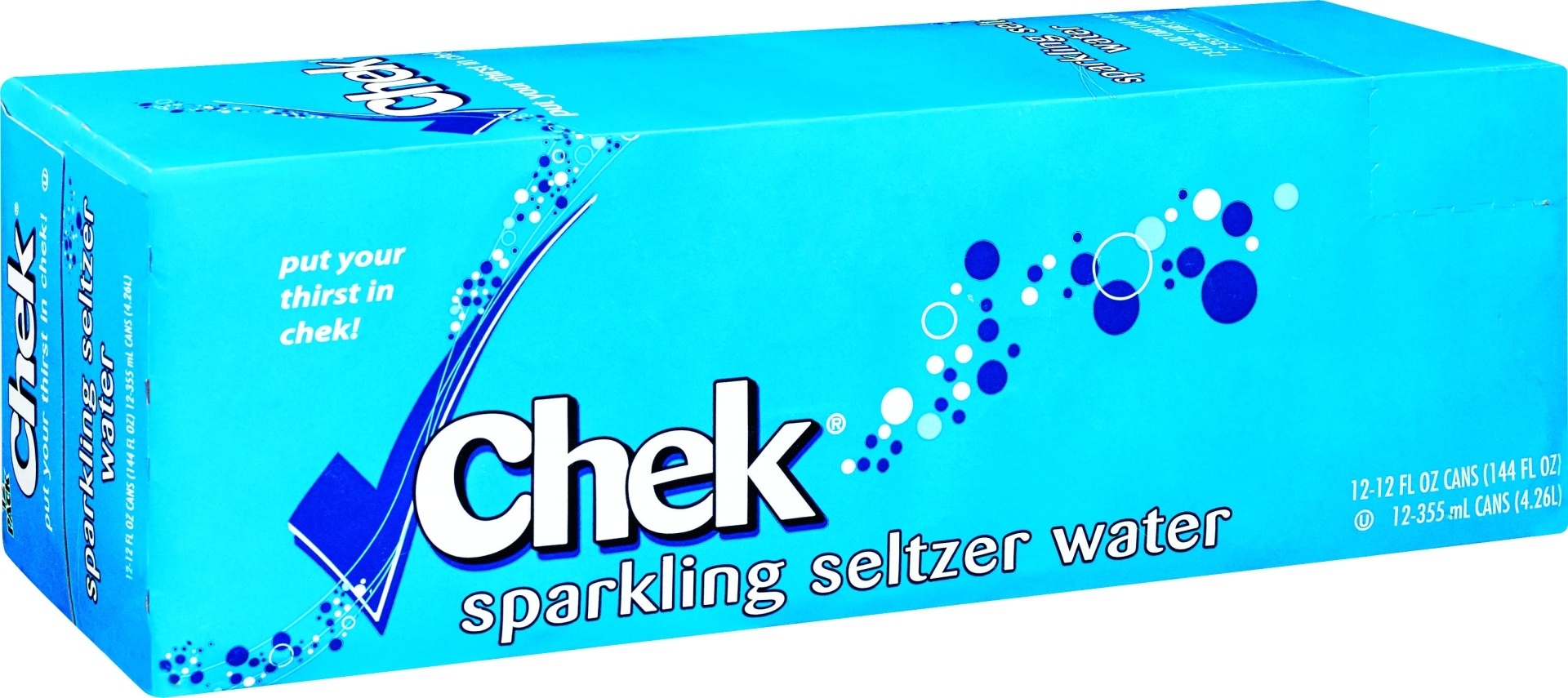 slide 1 of 1, Chek Seltzer Water, 12 ct; 12 fl oz