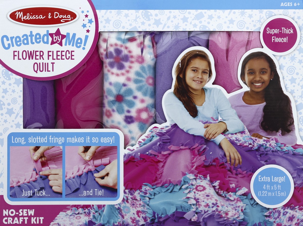 slide 5 of 6, Melissa & Doug Created by Me! Flower Fleece Quilt, 1 ct