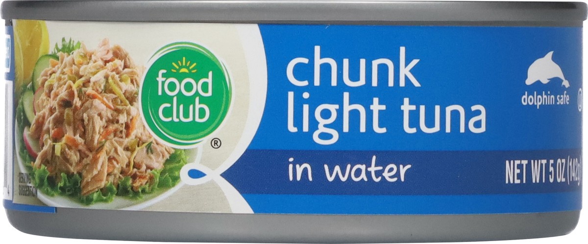 slide 14 of 19, Food Club Tuna, Chunk Light, In Water, 5 oz