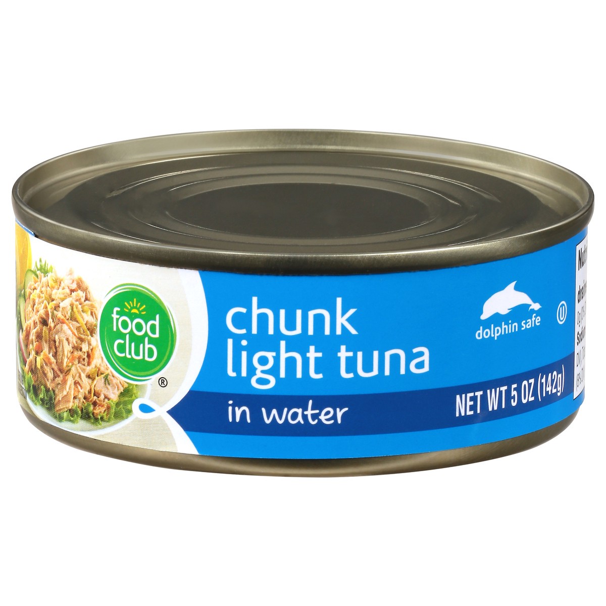 slide 10 of 19, Food Club Tuna, Chunk Light, In Water, 5 oz