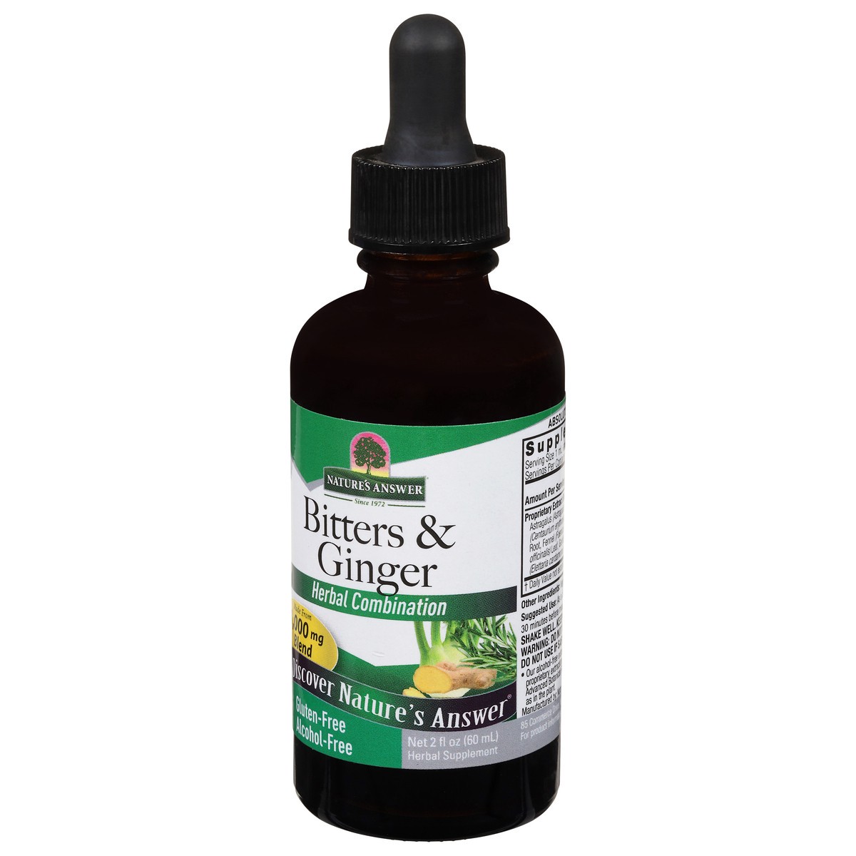slide 3 of 9, Nature's Answer 1000 mg Bitters & Ginger Herbal Combination 2 fl oz, 2 fl oz