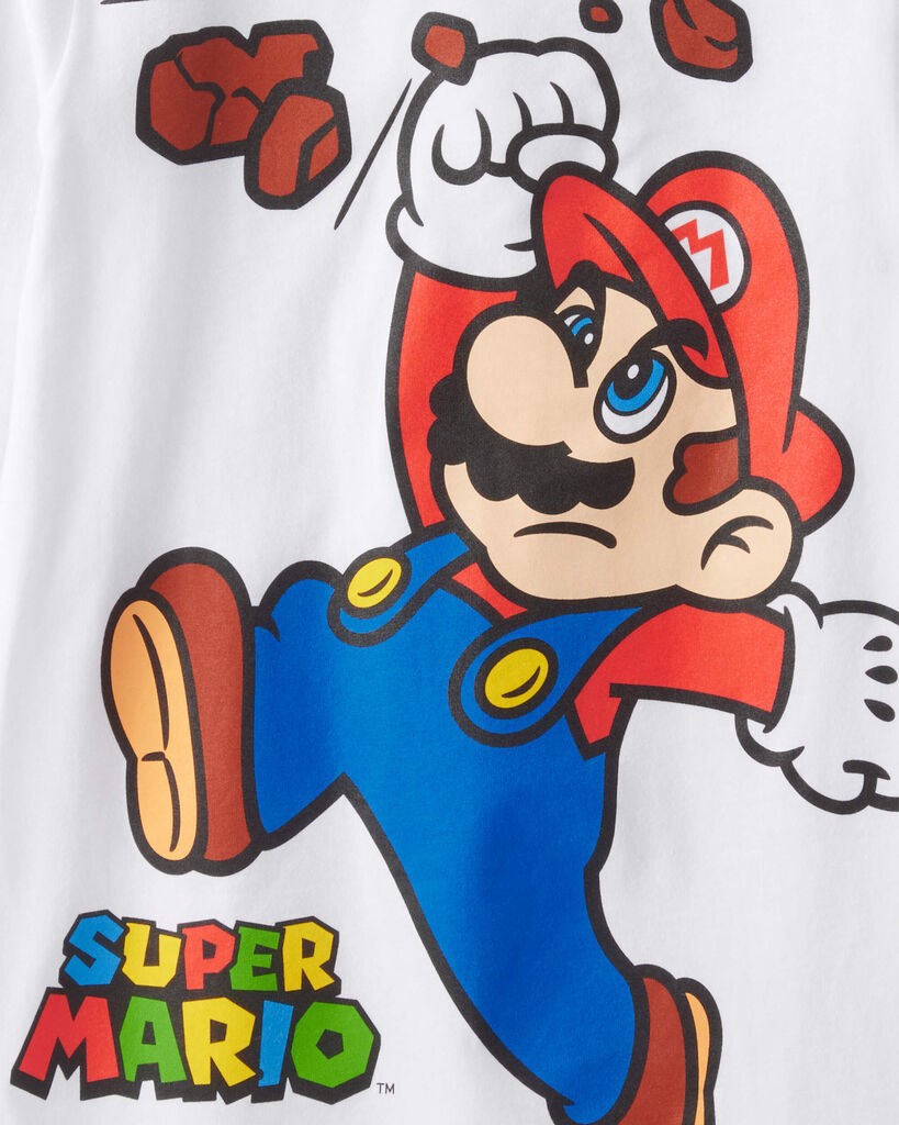 slide 4 of 4, Carter's Boys 3-Pack Nintendo Super Mario Long-Sleeve Graphic Tees Multi 8, 1 ct