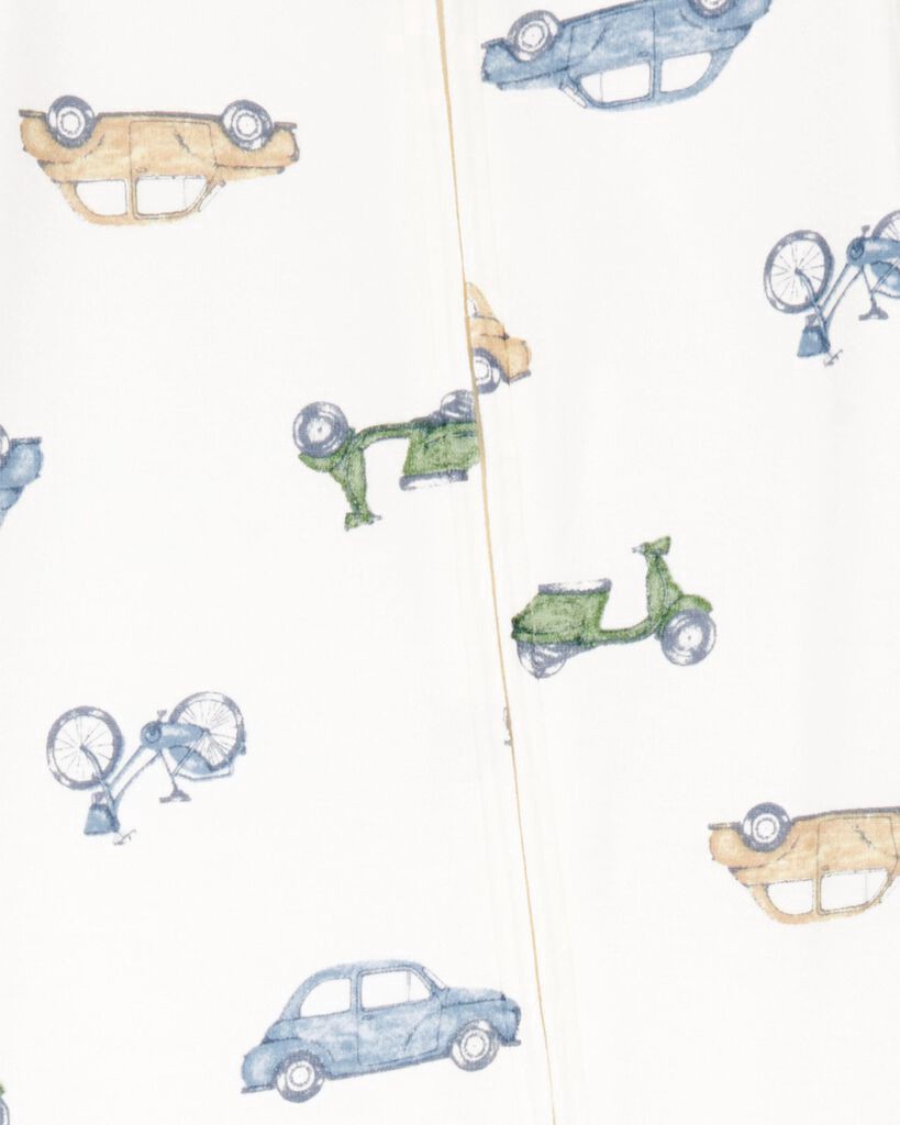 slide 3 of 3, Carter's Baby Car Print Zip-Up PurelySoft 1-Piece Pajamas Multi 24M, 1 ct