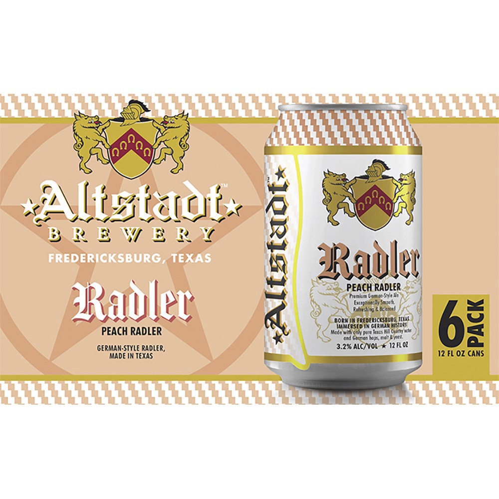 slide 1 of 1, Altstadt Peach Radler, 12 oz