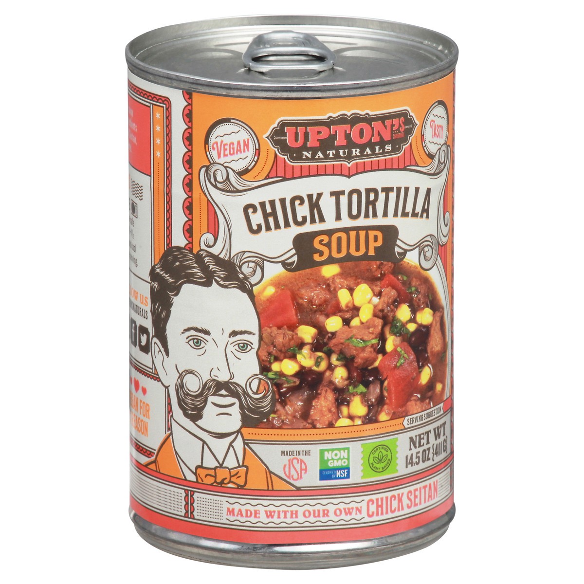slide 2 of 9, Upton's Naturals Chick Tortilla Soup 14.5 oz, 14.5 oz