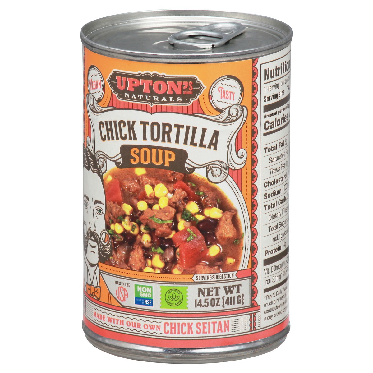 slide 8 of 9, Upton's Naturals Chick Tortilla Soup 14.5 oz, 14.5 oz