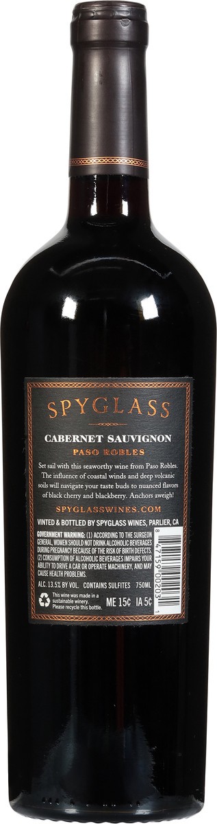 slide 7 of 9, SpyGlass Cabernet Sauvignon 750 ml, 750 ml