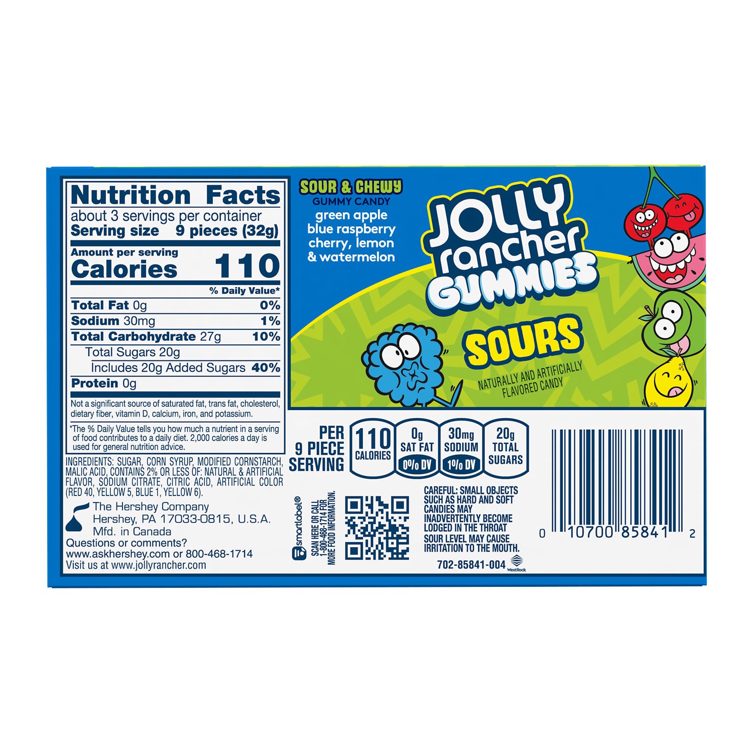 slide 4 of 7, Jolly Rancher Sour Gummies Assorted Fruit Flavored Candy Box, 3.5 oz, 3.5 oz