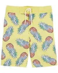 Oshkosh Kid Pineapple Print Swim Trunks Yellow 8