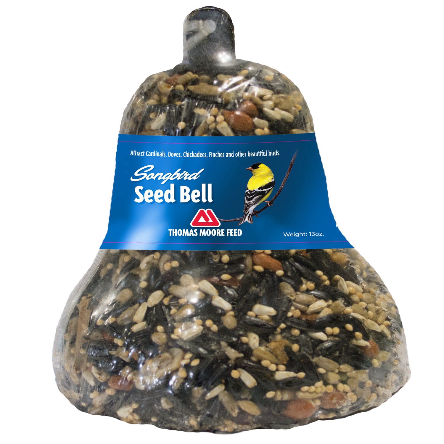 slide 1 of 1, Thomas Moore Feed Songbird Seed Bell, 1 ct