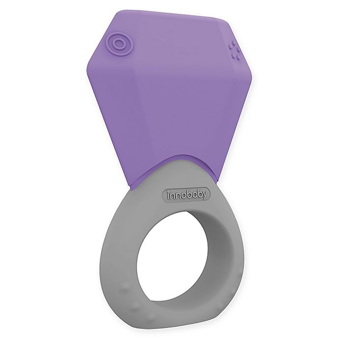 slide 1 of 6, Innobaby Teethin' Smart February Birthstone Ring Teether, 1 ct