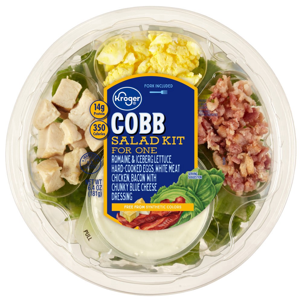 slide 1 of 3, Kroger Cobb Salad Kit For One, 6.4 oz