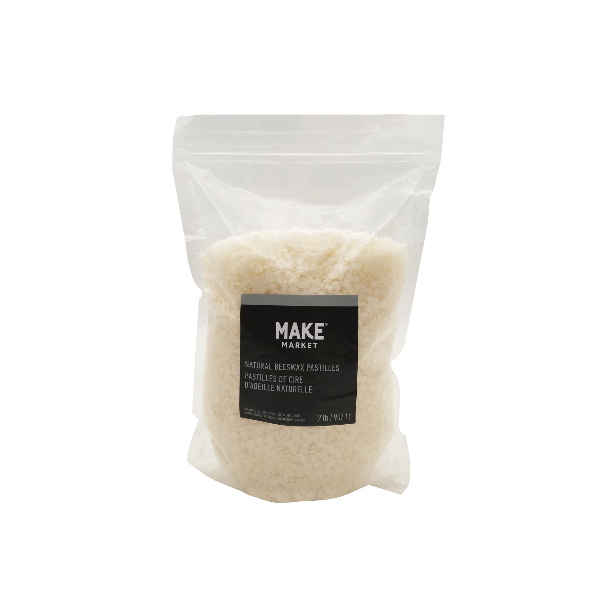 slide 2 of 3, Natural Beeswax Pastilles By Make Market, 2 lb