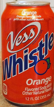 slide 1 of 1, Vess Whistle Orange Soda, 12 fl oz