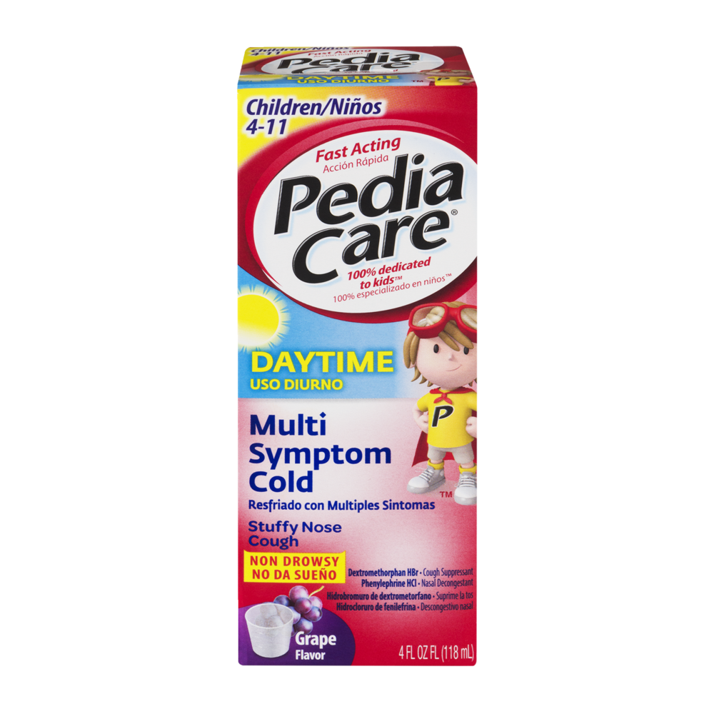 slide 1 of 1, PediaCare Grape Flavor Daytime Multi Symptom Cold Relief, 4 oz