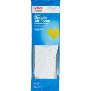 slide 1 of 1, CVS Health Double Air Foam Cushioning Comfort Insoles, 1 ct