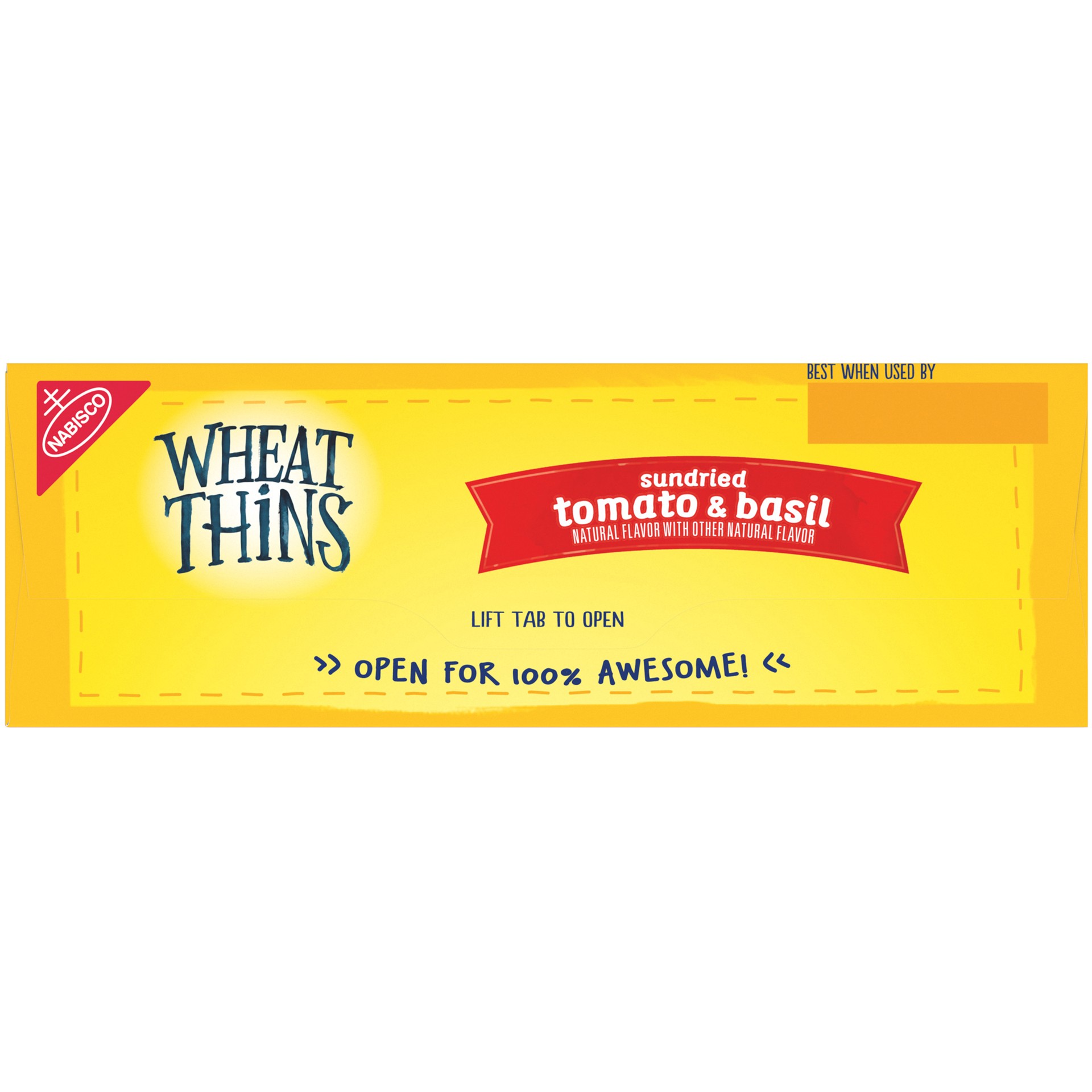 slide 4 of 5, Wheat Thins Crackers, Sundried Tomato & Basil Flavor, 1 Family Size Box (15 oz.), 1.1 lb