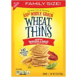 Wheat Thins Nabisco Wheat Thins Sundried Tomato & Basil Snacks 15 oz. Box