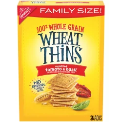 Wheat Thins Sundried Tomato & Basil Snack Crackers - Family Size