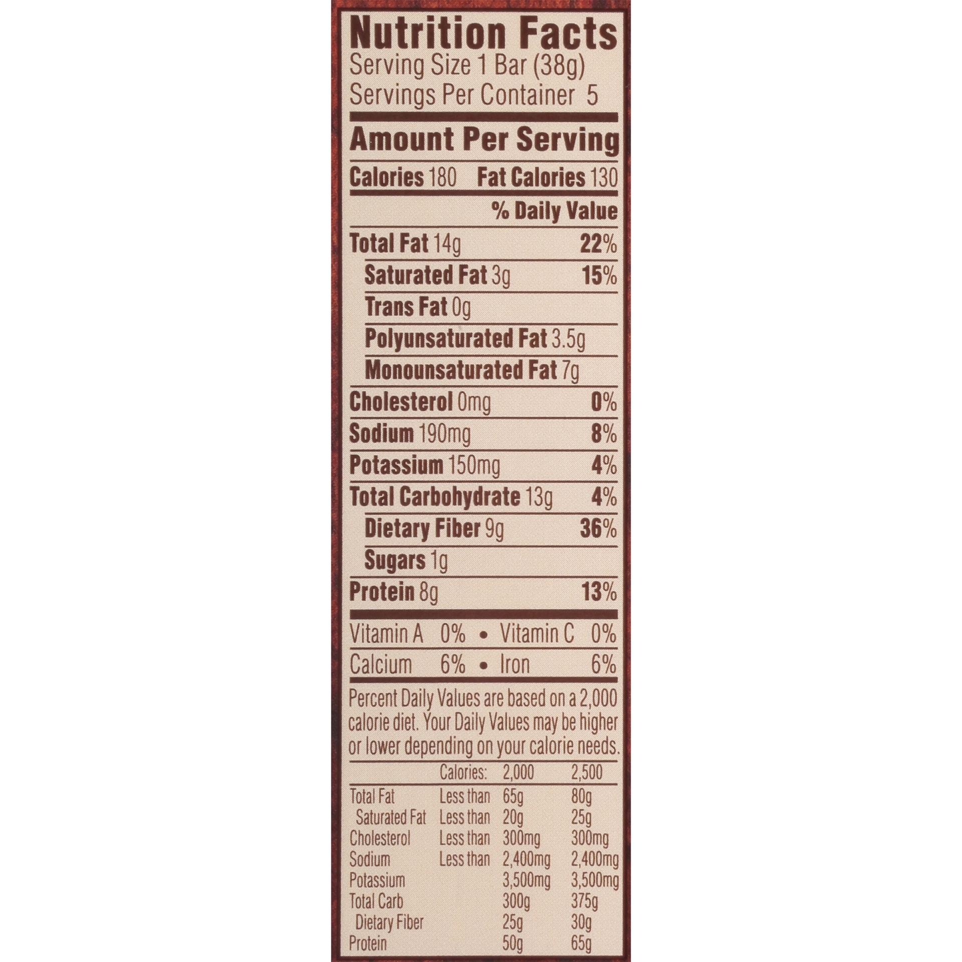 slide 7 of 8, Atkins Harvest Trail Dark Chocolate Sea Salt Caramel Bar, 5 ct; 1.3 oz