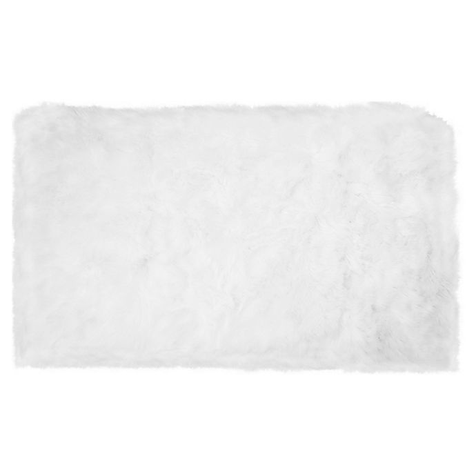 slide 1 of 2, Home Dynamix Aspen Faux Fur Accent Rug - White, 2 ft 6 in x 3 ft 11 in