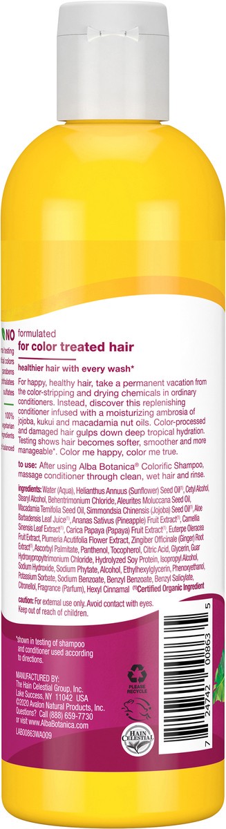 slide 2 of 3, Alba Botanica Plumeria Colorific Conditioner 12 oz. Bottle, 12 oz