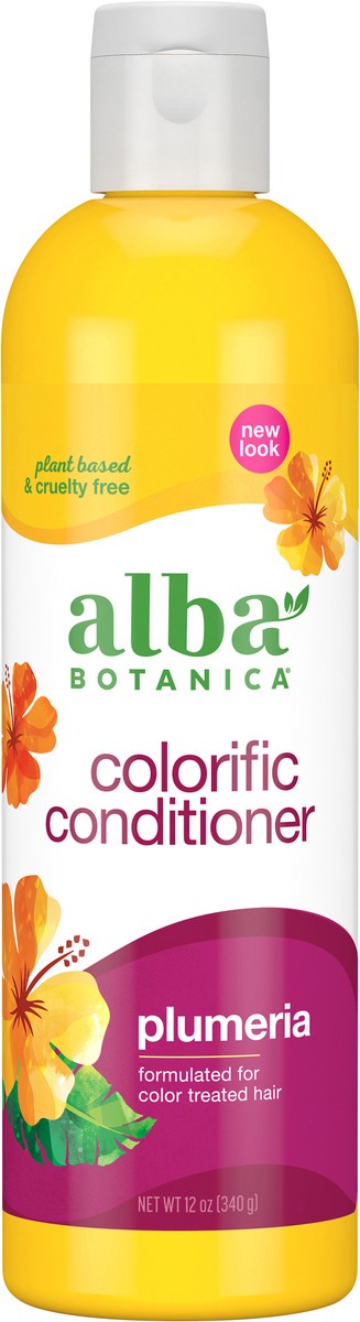 slide 3 of 3, Alba Botanica Plumeria Colorific Conditioner 12 oz. Bottle, 12 oz