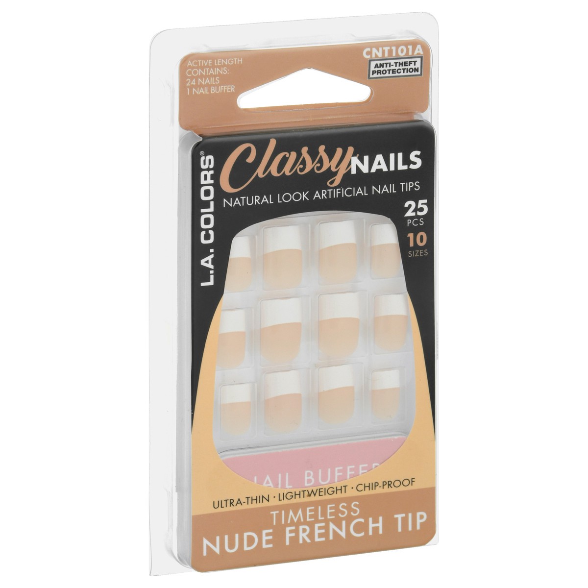 slide 6 of 11, L.A. Colors Classy Nail Tips - Nude / French, 24 ct
