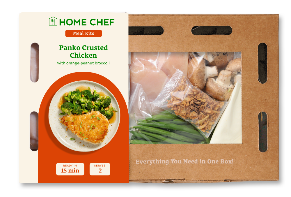 slide 2 of 2, Home Chef Meal Kit Panko-Crusted Chicken With Orange-Peanut Broccoli, 30 oz