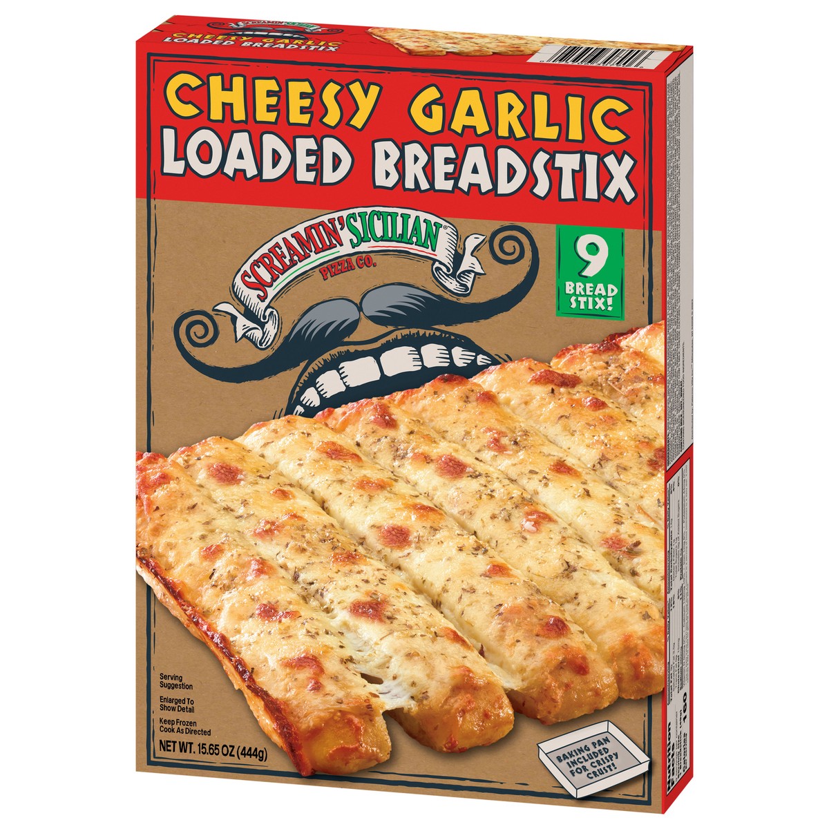 slide 9 of 9, Screamin' Sicilian Loaded Breadstix Cheesy Garlic, 15.65 oz