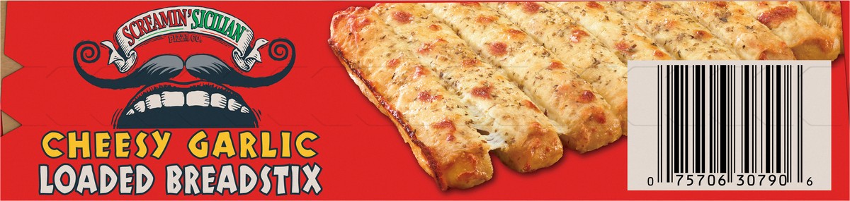 slide 6 of 9, Screamin' Sicilian Loaded Breadstix Cheesy Garlic, 15.65 oz