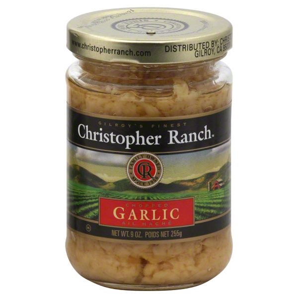 slide 1 of 1, Christopher Ranch Garlic, Chopped, 9 oz