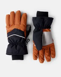 Carter's Boys Ski Glove - Black/Tan Multi 4-7