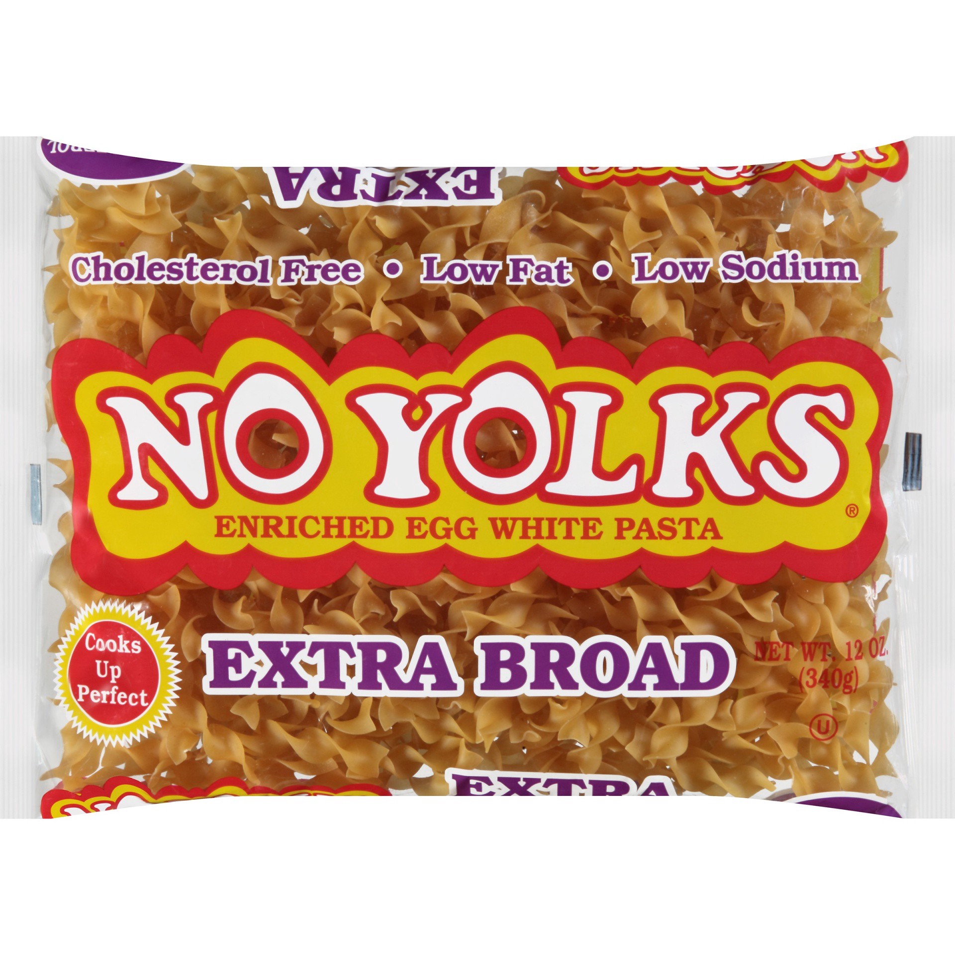 slide 1 of 3, No Yolks Extra Broad Egg Noodles - 12oz, 12 oz