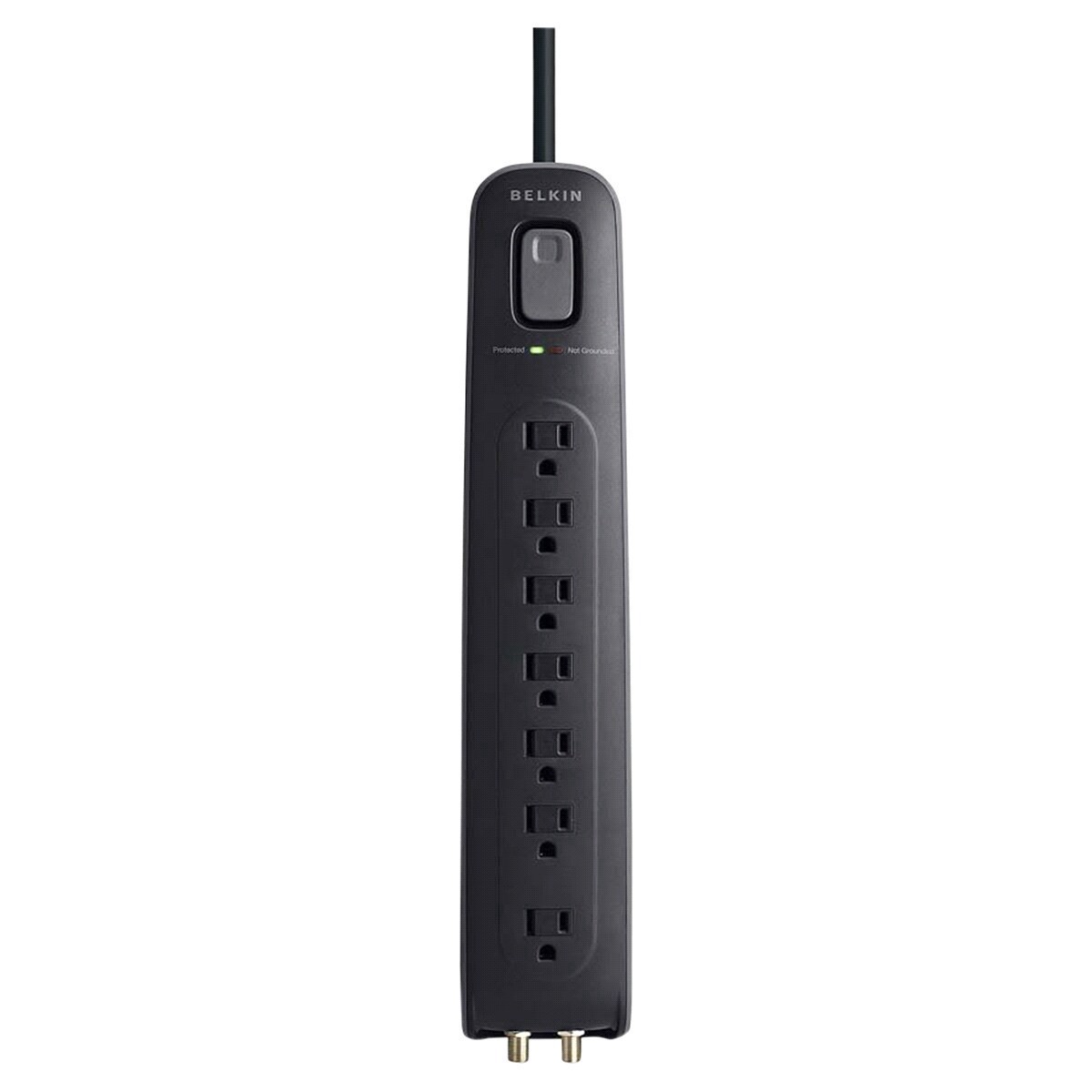 slide 1 of 17, Belkin 7-Outlet Home/Office Surge Protector, 4', 4 ft