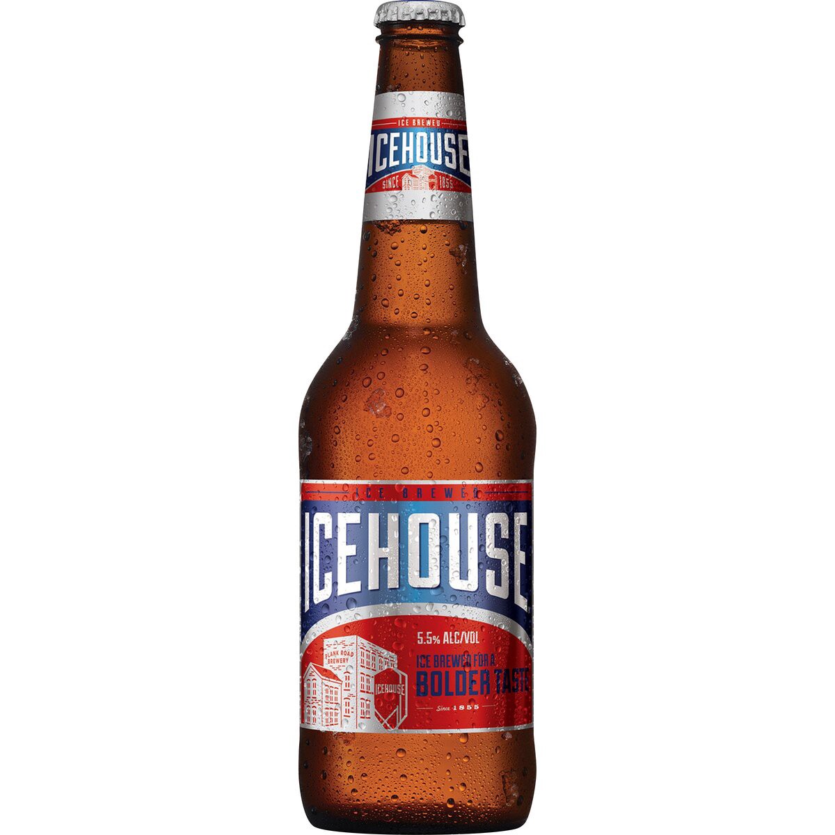 slide 2 of 2, Icehouse Beer, American Lager, 18 fl. oz. Bottle, 5.5% ABV, 18 oz