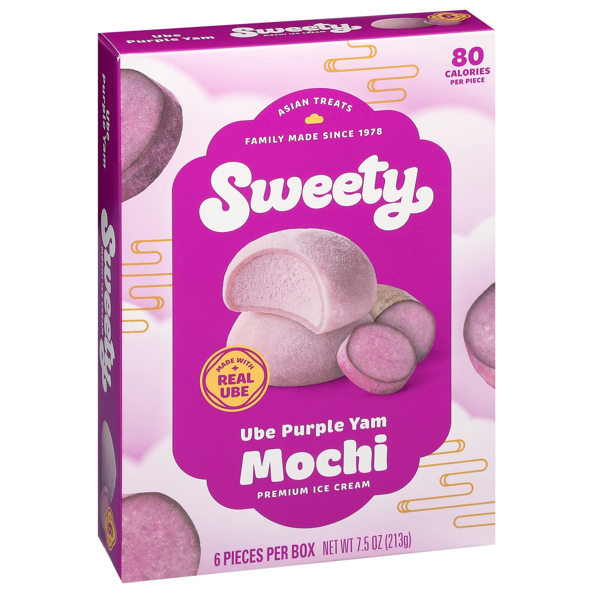slide 10 of 13, Sweety Ube Purple Yam Mochi 6 ea, 6 ct