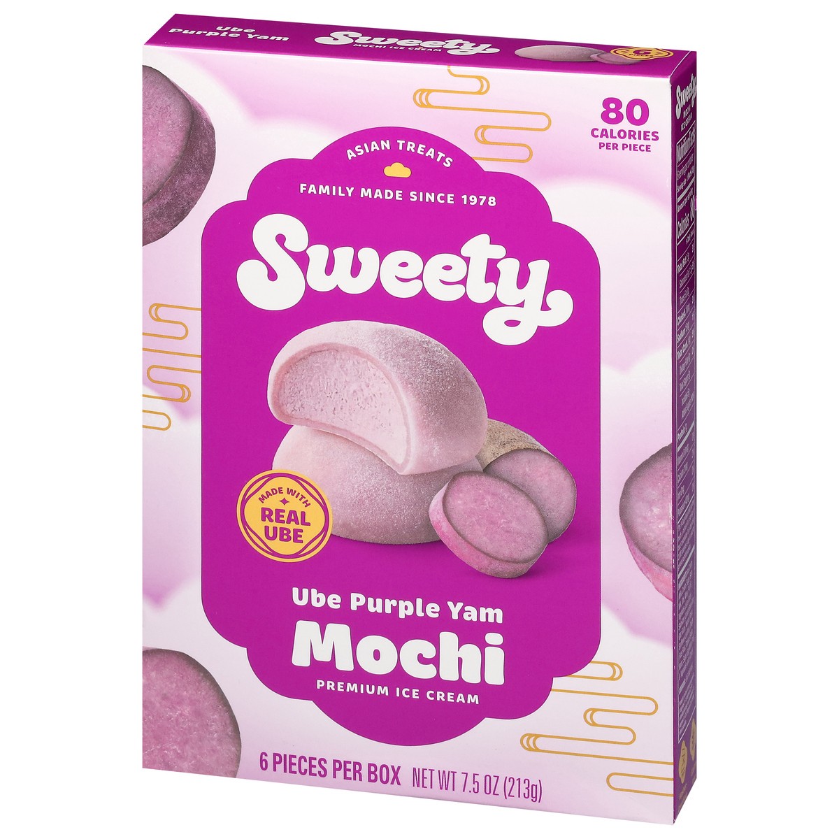 slide 8 of 13, Sweety Ube Purple Yam Mochi 6 ea, 6 ct
