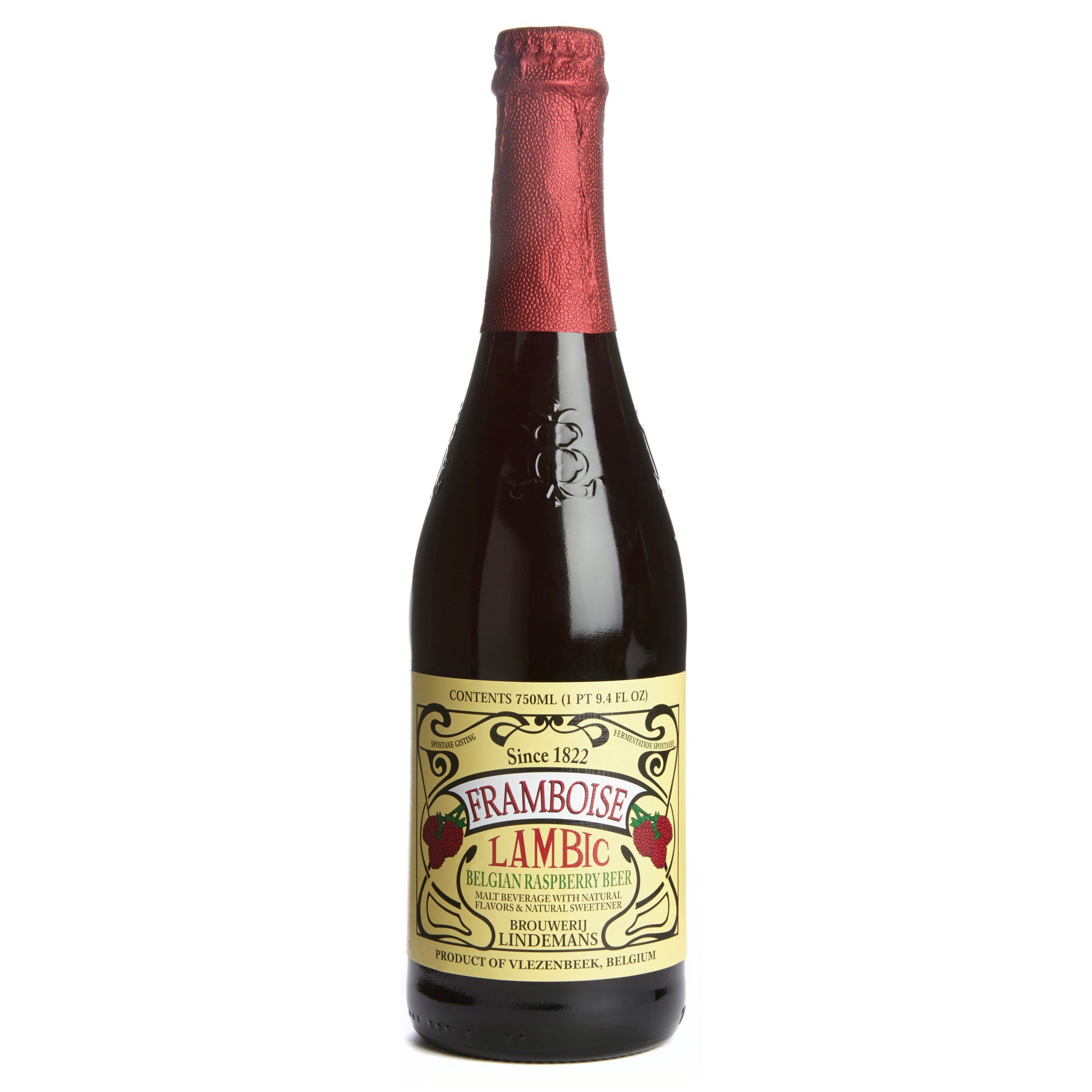 slide 1 of 1, Lindeman's Framboise Belgian Beer, 750 ml