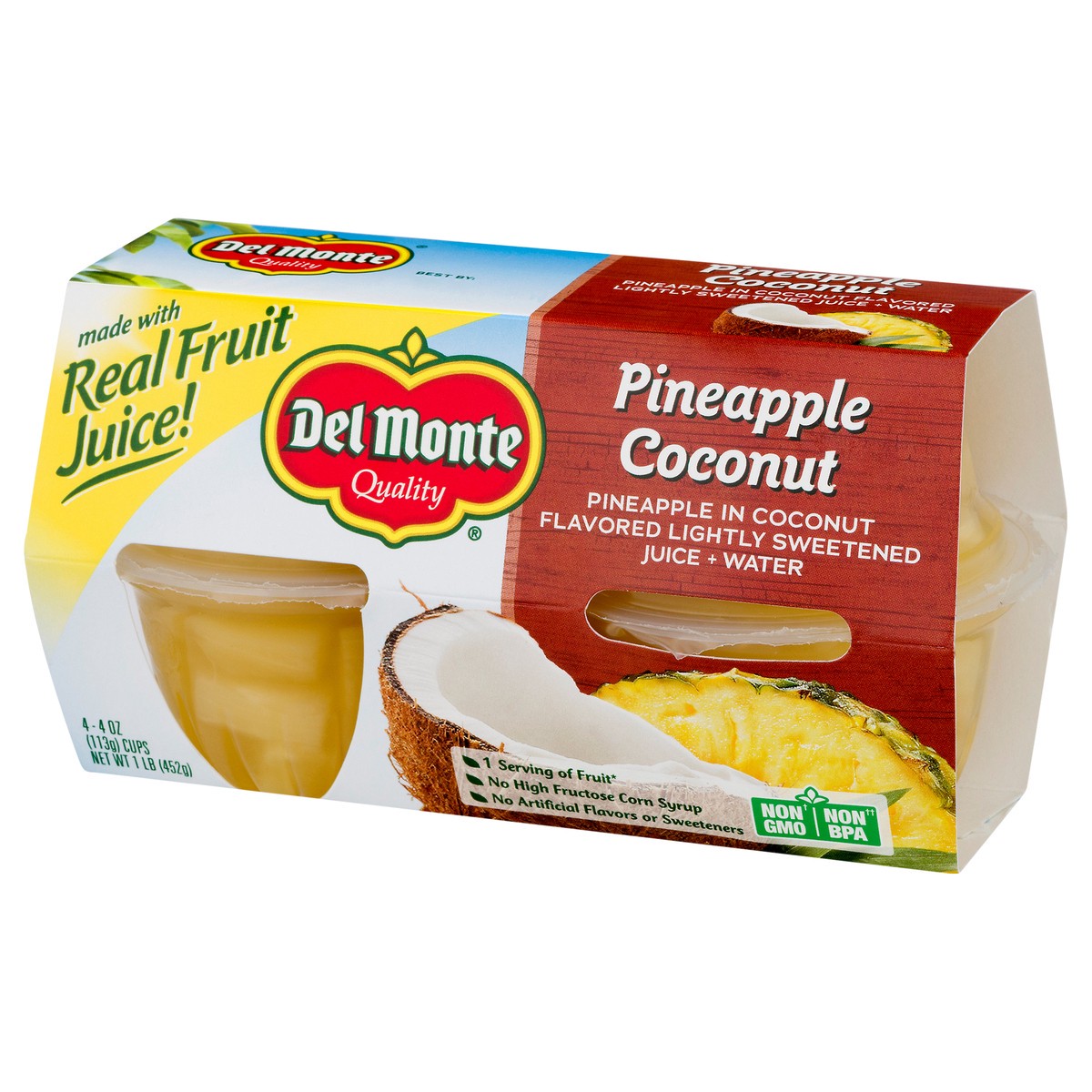 slide 3 of 12, Del Monte 4 Pack Pineapple Coconut 4 ea, 4 ct