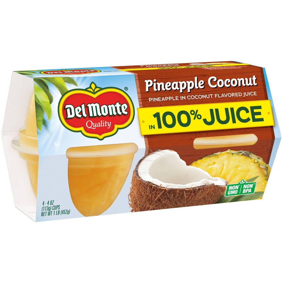 Del Monte Pineapple Coconut Fruit Cups Shipt