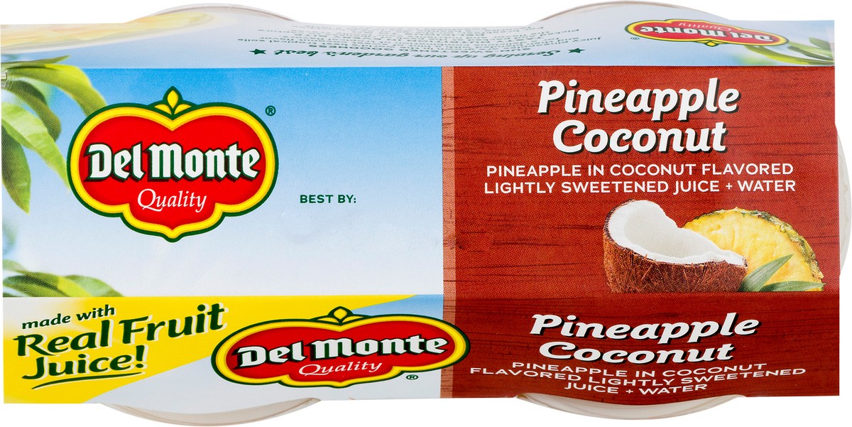 slide 12 of 12, Del Monte 4 Pack Pineapple Coconut 4 ea, 4 ct