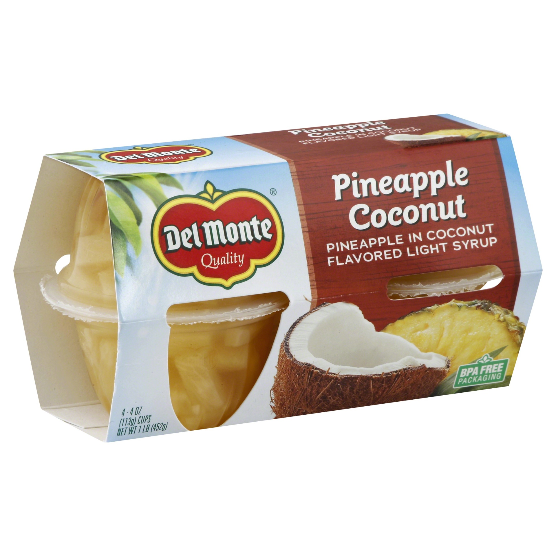 Del Monte Pineapple Coconut Fruit Cups Shipt